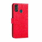 For Huawei Honor 9X Lite Lace Flower Horizontal Flip Leather Case with Holder & Card Slots & Wallet & Photo Frame(Red) - 3