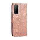 For Huawei Honor Play 4 / Maimang 9 / Mate 40 Lite Lace Flower Horizontal Flip Leather Case with Holder & Card Slots & Wallet & Photo Frame(Rose Gold) - 3