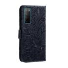 For Huawei Honor Play 4 / Maimang 9 / Mate 40 Lite Lace Flower Horizontal Flip Leather Case with Holder & Card Slots & Wallet & Photo Frame(Dark Blue) - 3