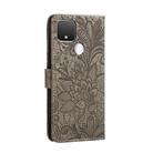 For Google Pixel 5 Lace Flower Horizontal Flip Leather Case with Holder & Card Slots & Wallet & Photo Frame(Grey) - 3