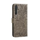 For Xiaomi Mi Note 10 Lite Lace Flower Horizontal Flip Leather Case with Holder & Card Slots & Wallet & Photo Frame(Grey) - 3