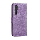 For Xiaomi Mi Note 10 Lite Lace Flower Horizontal Flip Leather Case with Holder & Card Slots & Wallet & Photo Frame(Purple) - 3