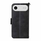 For iPhone 17 Air Multi-card Slots Crossbody Cowhide Leather Phone Case(Black) - 3