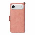 For iPhone 17 Air Multi-card Slots Crossbody Cowhide Leather Phone Case(Pink) - 3
