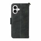 For iPhone 17 Multi-card Slots Crossbody Cowhide Leather Phone Case(Green) - 3