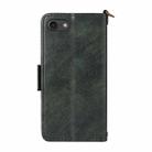 For iPhone SE 2022 / 2020 / 8 / 7 Multi-card Slots Crossbody Cowhide Leather Phone Case(Green) - 3