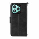 For Honor 400 Lite Global Multi-card Slots Crossbody Cowhide Leather Phone Case(Black) - 3