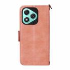 For Honor 400 Lite Global Multi-card Slots Crossbody Cowhide Leather Phone Case(Pink) - 3