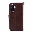 For Samsung Galaxy A56 5G Multi-card Slots Crossbody Cowhide Leather Phone Case(Brown) - 3
