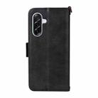 For Samsung Galaxy A56 5G Multi-card Slots Crossbody Cowhide Leather Phone Case(Black) - 3