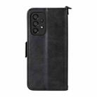 For Samsung Galaxy A53 5G Multi-card Slots Crossbody Cowhide Leather Phone Case(Black) - 3