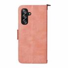 For Samsung Galaxy A16 5G / 4G / A26 5G Multi-card Slots Crossbody Cowhide Leather Phone Case(Pink) - 3