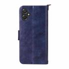 For Samsung Galaxy A06 5G / 4G Multi-card Slots Crossbody Cowhide Leather Phone Case(Blue) - 3