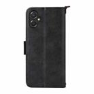 For Samsung Galaxy A06 5G / 4G Multi-card Slots Crossbody Cowhide Leather Phone Case(Black) - 3