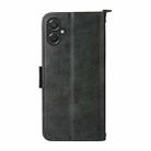 For Samsung Galaxy A07 4G Multi-card Slots Crossbody Cowhide Leather Phone Case(Green) - 3