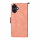 For Samsung Galaxy A25e / A25 5G SC-53F Multi-card Slots Crossbody Cowhide Leather Phone Case(Pink) - 3