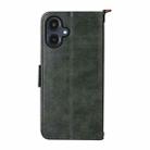 For Samsung Galaxy A25e / A25 5G SC-53F Multi-card Slots Crossbody Cowhide Leather Phone Case(Green) - 3