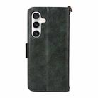 For Samsung Galaxy S25 FE 5G Multi-card Slots Crossbody Cowhide Leather Phone Case(Green) - 3