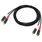 2 RCA Male to 2 RCA Male Audio Cable, Length:1m(Black) - 4