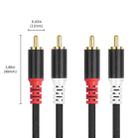 2 RCA Male to 2 RCA Male Audio Cable, Length:3m(Black) - 2