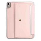 For iPad 2025 / 2022 Back Wallet Y-Fold Deformation Leather Smart Tablet Case(Pink) - 2