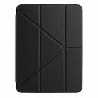 For iPad 2025 / 2022 Back Wallet Y-Fold Deformation Leather Smart Tablet Case(Black) - 2