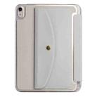 For iPad 2025 / 2022 Back Wallet Y-Fold Deformation Leather Smart Tablet Case(Grey) - 3