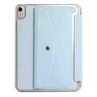 For iPad 2025 / 2022 Back Wallet Y-Fold Deformation Leather Smart Tablet Case(Sky Blue) - 3