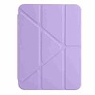 For iPad mini 2024 / mini 6 Back Wallet Y-Fold Deformation Leather Smart Tablet Case(Purple) - 2