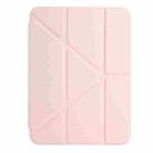 For iPad mini 2024 / mini 6 Back Wallet Y-Fold Deformation Leather Smart Tablet Case(Pink) - 2