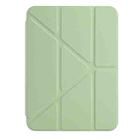 For iPad mini 2024 / mini 6 Back Wallet Y-Fold Deformation Leather Smart Tablet Case(Green) - 2