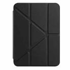 For iPad mini 2024 / mini 6 Back Wallet Y-Fold Deformation Leather Smart Tablet Case(Black) - 2
