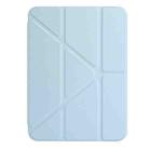 For iPad mini 2024 / mini 6 Back Wallet Y-Fold Deformation Leather Smart Tablet Case(Sky Blue) - 2