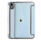 For iPad mini 2024 / mini 6 Back Wallet Y-Fold Deformation Leather Smart Tablet Case(Sky Blue) - 3