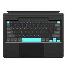 For MicroSoft Surface Pro 11 / 10 / 9 / 8 DUX DUCIS CK Pro Series Smart Magnetic Touch Bluetooth Keyboard(Dark Gray Spring Cyan) - 1
