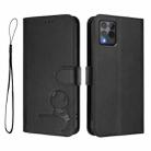 For T-Mobile Revvl 6 Pro / Revvl 6x Pro 5G Litter Panda Embossing RFID Leather Phone Case with Lanyard(Black) - 2