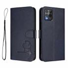 For T-Mobile Revvl 6 Pro / Revvl 6x Pro 5G Litter Panda Embossing RFID Leather Phone Case with Lanyard(Blue) - 2
