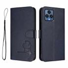 For T-Mobile Revvl 6 / Revvl 6x 5G Litter Panda Embossing RFID Leather Phone Case with Lanyard(Blue) - 2