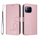 For T-Mobile Revvl 7 Pro / T Phone 2 Pro 5G Litter Panda Embossing RFID Leather Phone Case with Lanyard(Pink) - 2