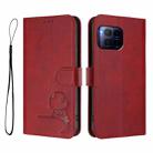 For T-Mobile Revvl 7 Pro / T Phone 2 Pro 5G Litter Panda Embossing RFID Leather Phone Case with Lanyard(Wine Red) - 2
