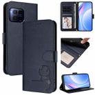 For T-Mobile Revvl 7 Pro / T Phone 2 Pro 5G Litter Panda Embossing RFID Leather Phone Case with Lanyard(Blue) - 1