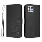 For T-Mobile Revvl 7 / T Phone 2 5G Litter Panda Embossing RFID Leather Phone Case with Lanyard(Black) - 2