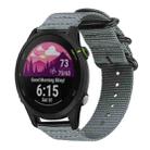 18mm xDfind Ring Buckle Nylon Canvas Watch Band(Grey) - 1