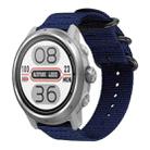 20mm xDfind Ring Buckle Nylon Canvas Watch Band(Midnight Blue) - 1