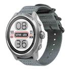20mm xDfind Ring Buckle Nylon Canvas Watch Band(Grey) - 1