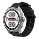 20mm xDfind Ring Buckle Nylon Canvas Watch Band(Black) - 1