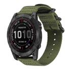 22mm xDfind Ring Buckle Nylon Canvas Watch Band(Army Green) - 1