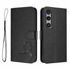 For Sony Xperia 1 VI Litter Panda Embossing RFID Leather Phone Case with Lanyard(Black) - 2