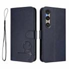 For Sony Xperia 1 VI Litter Panda Embossing RFID Leather Phone Case with Lanyard(Blue) - 2