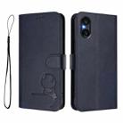 For Sony Xperia 5 VI Litter Panda Embossing RFID Leather Phone Case with Lanyard(Blue) - 2